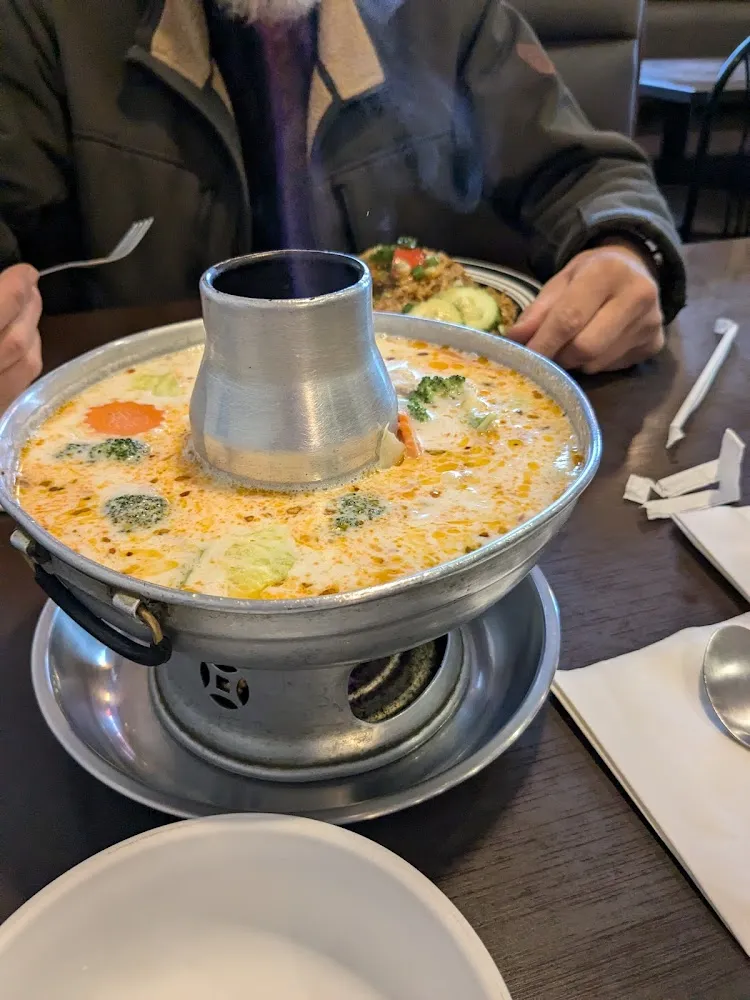 Chicken Coconut with Vegetables Soup